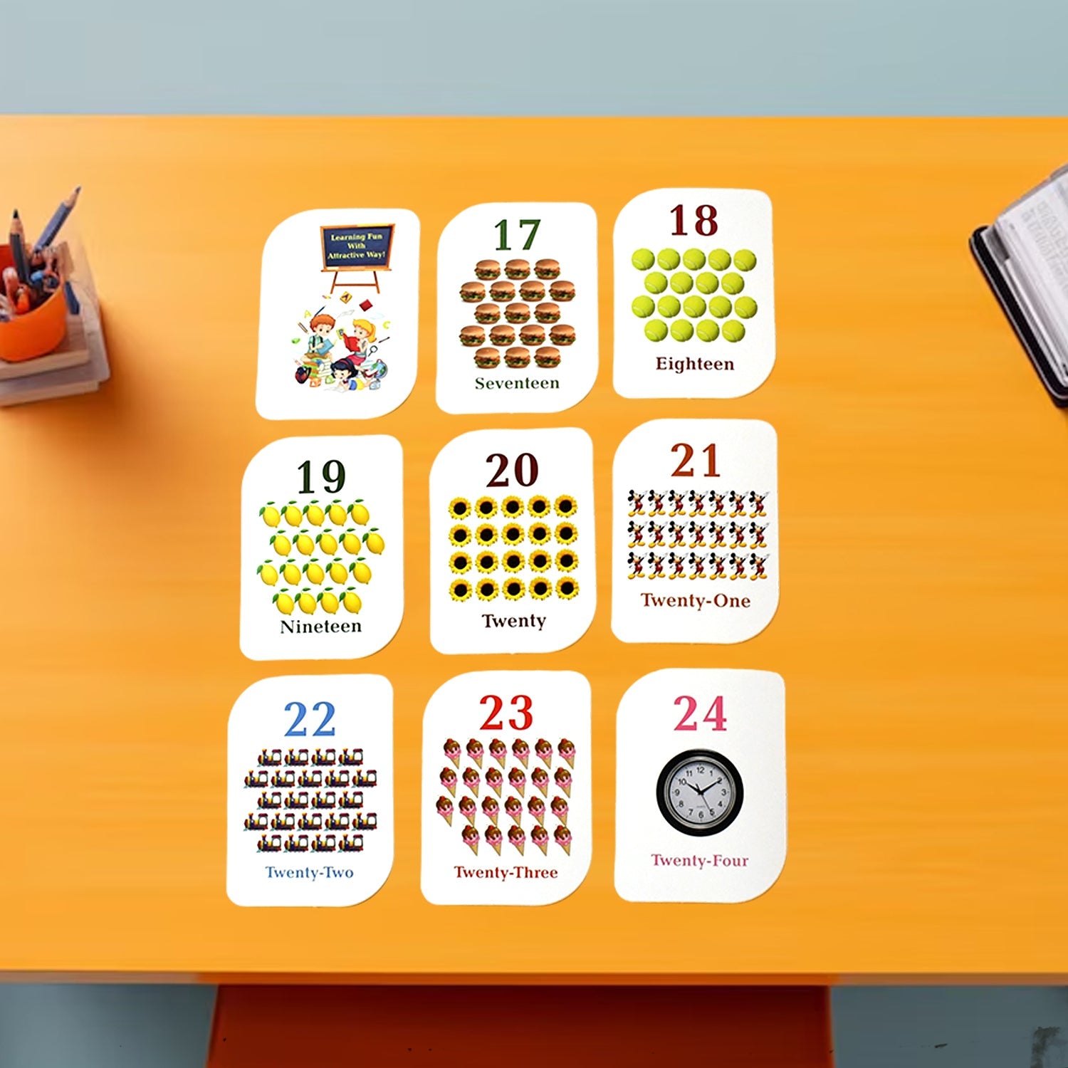 Kid kraft Early Learner 32-Piece Number Flashcard Set Kid kraft Early Learner 32-Piece Number Flashcard Set